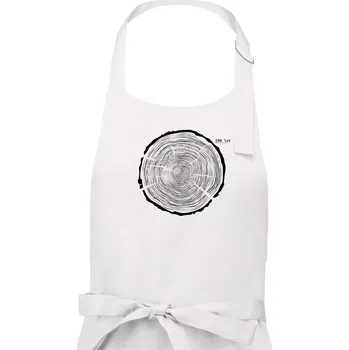 Kuchyňská zástěra Letokruhy - 100 - Dámská zástěra na vaření - Univerzální velikost ( Bílá )