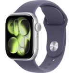 Apple Watch S11 - 42mm Sport Band stříbrné/mlžně fialové M/L