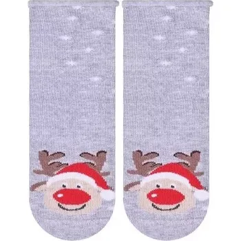 Dámské punčochy Kojenecké ponožky se sobem - 17-19 / šedá