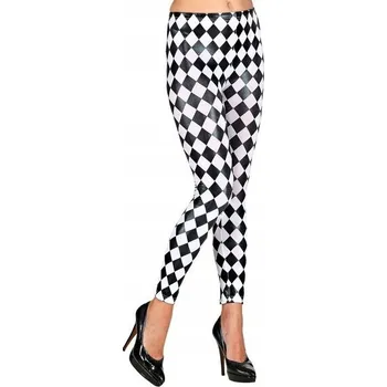 LEGINY LESKLÉ ČERNO-BÍLÉ LEGÍNY S/M