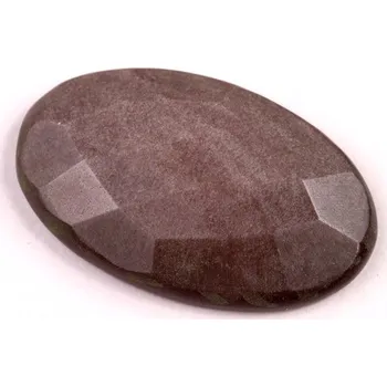 Sběratelství Kabošon Broušený Stříbrný Obsidián č.6733 (32x20x6mm)