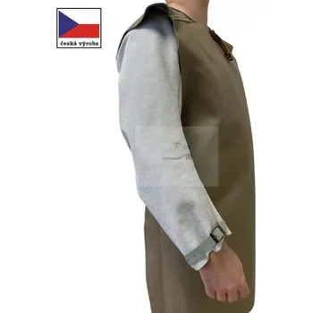 Pracovní zástěra REPA rukávníky pro svářeče štípenkové klasická délka +10cm prodloužení