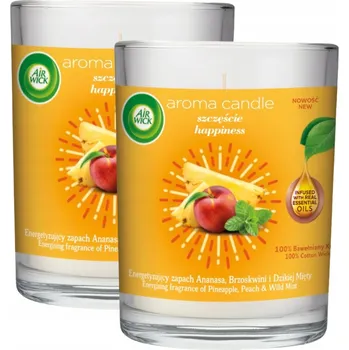 Svíčka Parafínová vonná svíčka ananas a broskev Air Wick 2 ks