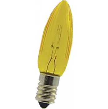 Žárovka Žárovka E-10 20V 3W žlutá pro vánoční řetězy 1ks