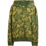 Chlapecká mikina GAP V-JPN AOP LOGO PO XXL Khaki, Žlutá