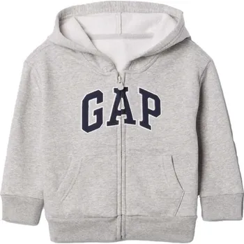 Dětská móda Dětská mikina GAP V-LOGO FZ 4YRS Šedá, Černá
