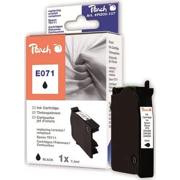 PEACH kompatibilní cartridge Epson T0711, black, 8,4 ml