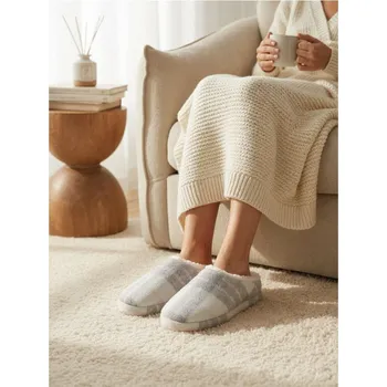 Oblečení a móda Sinsay - Zateplené pantofle s kožíškem - pastelová růžová - 892EU-03X - 892EU-03X-389