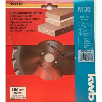 Pilový kotouč KWB Pilový kotouč 150x20mm 20 zubů GERMANY