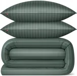 POVLEČENÍ DAMAŠEK 160x200 + 2 POVLEČENÍ NA POLŠTÁŘE 70x80 SADA POVLEČENÍ 100% BAVLNA