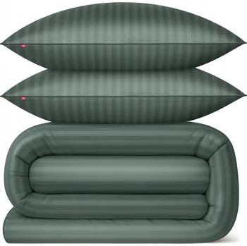 Povlečení POVLEČENÍ DAMAŠEK 160x200 + 2 POVLEČENÍ NA POLŠTÁŘE 70x80 SADA POVLEČENÍ 100% BAVLNA