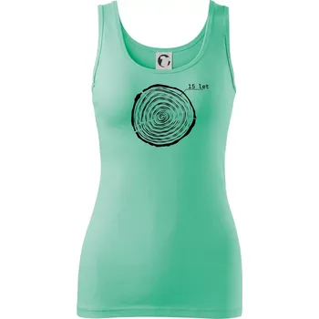 Dámské oblečení Letokruhy - 15 - Dámské tílko - L ( Mátová )