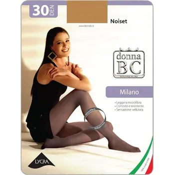 Dámské punčochy Punčocháče hladké Donna BC 30 DEN, vícebarevné 3; noiset, velikost 3