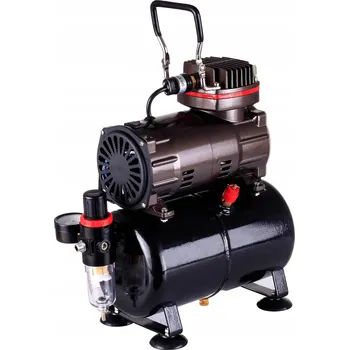 Kompresor Kompresor k Aerografu s 3L Nádrží, Reduktor, Filtr, Bezolejový Kompresor 23 l/min