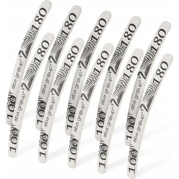 Pilníky na nehty Aba Group Slim Plameňák banán 100/180 10 ks