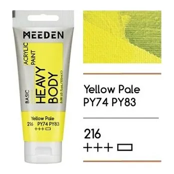 Vodová barva Akrylová barva Meeden 100ml – 216 Yellow Pale