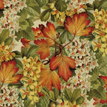 Papírový ubrousek Papírový ubrousek Autumn Plants Leaf