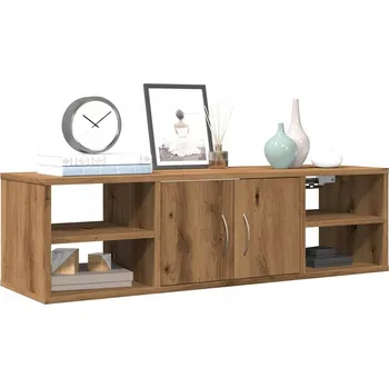 police Dřevěná police VidaXL 1 x 1 cm dub