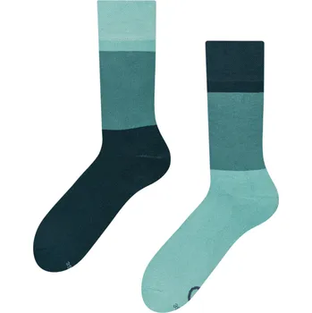 Pánské ponožky Oceánově modré teplé ponožky Trikolóra