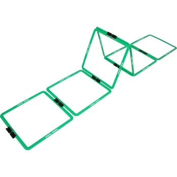 MERCO Agility Square Speed proskakovací čtverce, nastavitelné, sada 6 ks Barva: zelená
