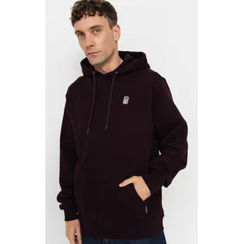 Pánské oblečení Iriedaily Play Different HD (aubergine) L, vínově červená