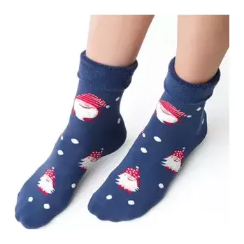 Dámské punčochy Dámské froté ponožky Skřítek - 38-40 / jeansová