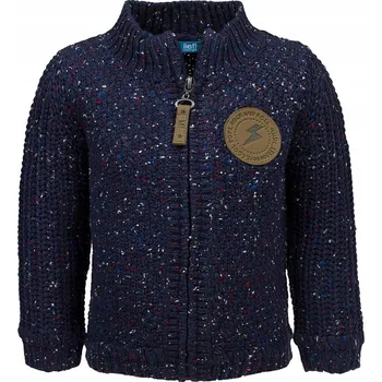 Chlapecký svetr Elegantní chlapecký svetr tmavě modrý na zip Life, vel. 68
