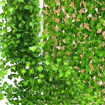 umělá květina Umělý břečťan Domzpaneli zelený 210 cm 12 ks