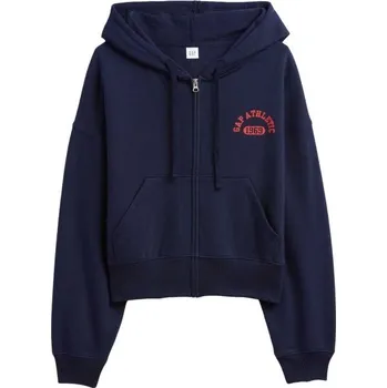 Dámská mikina Dámská mikina GAP V-LOGO ABV HIGH RIB FZ XL Tmavě modrá, Červená