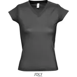SOL's Collection Tričko Moon, do V, krátý rukáv, dámské COT25138867005-dark grey 2XL Šedá tmavá