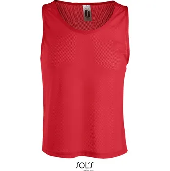 SOL's Collection Dres Anfield, rozlišovací, tréninkový, bez rukávu, unisex COT25021000400-red Červená XS