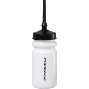 Sportovní láhev WINNWELL HOCKEY BOTTLE 500ML WITH LONG SPOUT WITH LOGO UNI Bílá