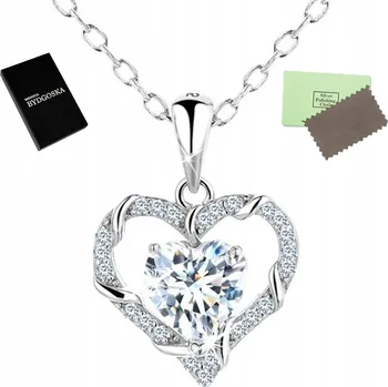 Náhrdelník POSTŘÍBŘENÝ NÁHRDELNÍK 925 SRDCE PRO ŽENU