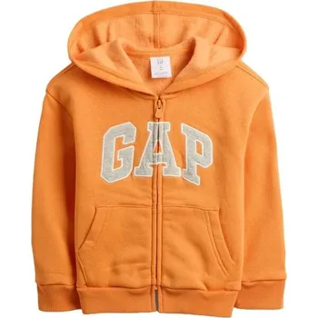 Chlapecká mikina Dětská mikina GAP V-FA NVLTY LOGO FZ 2YRS Oranžová, Šedá