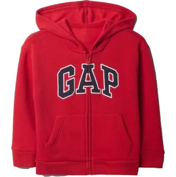 Chlapecká mikina Dětská mikina GAP V-LOGO FZ 4YRS Červená, Černá, Bílá