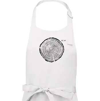 Kuchyňská zástěra Letokruhy - 95 - Dámská zástěra na vaření - Univerzální velikost ( Bílá )