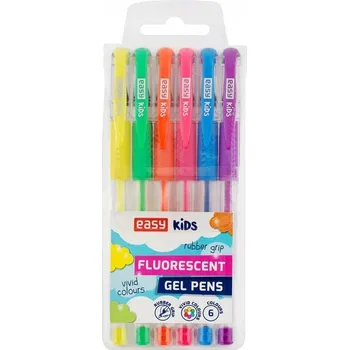 FLUORESCENČNÍ TENKÉ GELOVÉ PROPISKY SADA 6 Barev Easy NEONOVÉ PROPISKY