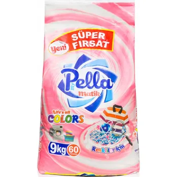 Prací prášek Účinný prášek na barevné prádlo My Pella Matik Color 9 kg, 60 praní