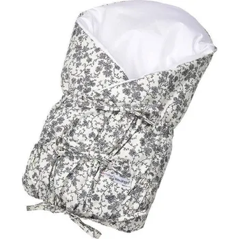 Zavinovačka Little Angel Zavinovačka šněrovací pevná záda ANGEL - Outlast® - natur/tm.modré kvítí