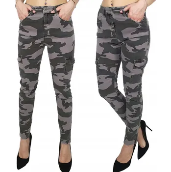 Dámské džíny Dámské úzké nohavice džíny Fire Fire Maskáčový velikost 34