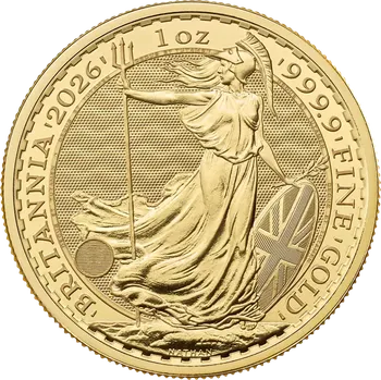 Royal Mint Zlatá investiční mince Britannia 1 Oz | 31,1 g