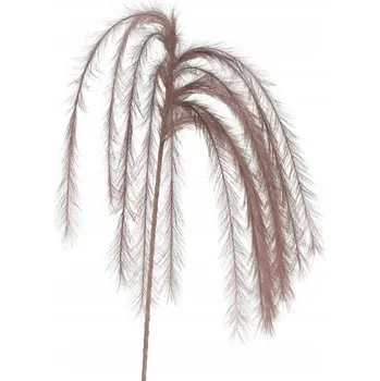 umělá květina Umělé dekorativní peří Feather 130cm, šedohnědá