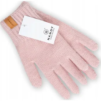 Rukavice NANDY Dámské zimní rukavice s pěti prsty, klasické hladké rukavice na zimu