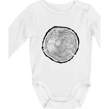 Letokruhy 75 bez věku - Body kojenecké s dlouhým rukávem - Dlouhý r. do 3 měs ( Bílá )