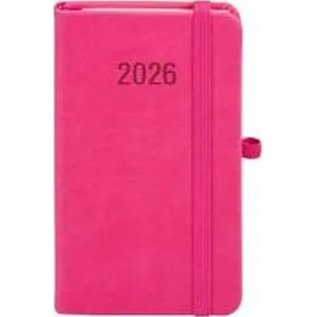 Diář Kalendarz 2026 A6 Memofix TDW różowy