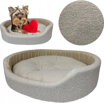 Pelíšek pro psa Pelíšek pro psy pelíšek Šiška béžový 45 cm x 40 cm