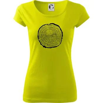 Dámské tričko Letokruhy 65 bez věku - Dámské triko Pure - S ( Limetková )