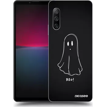 Pouzdro na mobilní telefon Picasee silikonový černý obal pro Sony Xperia 10 IV 5G - Ghost 2
