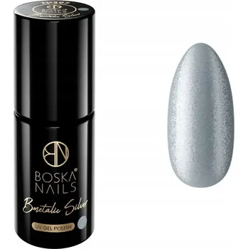 Přípravek na nehty Hybridní lak Boska Nails BMetalic Silver no397