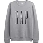 Pánská mikina GAP V-LW DB FLEECE XL Šedá, Černá